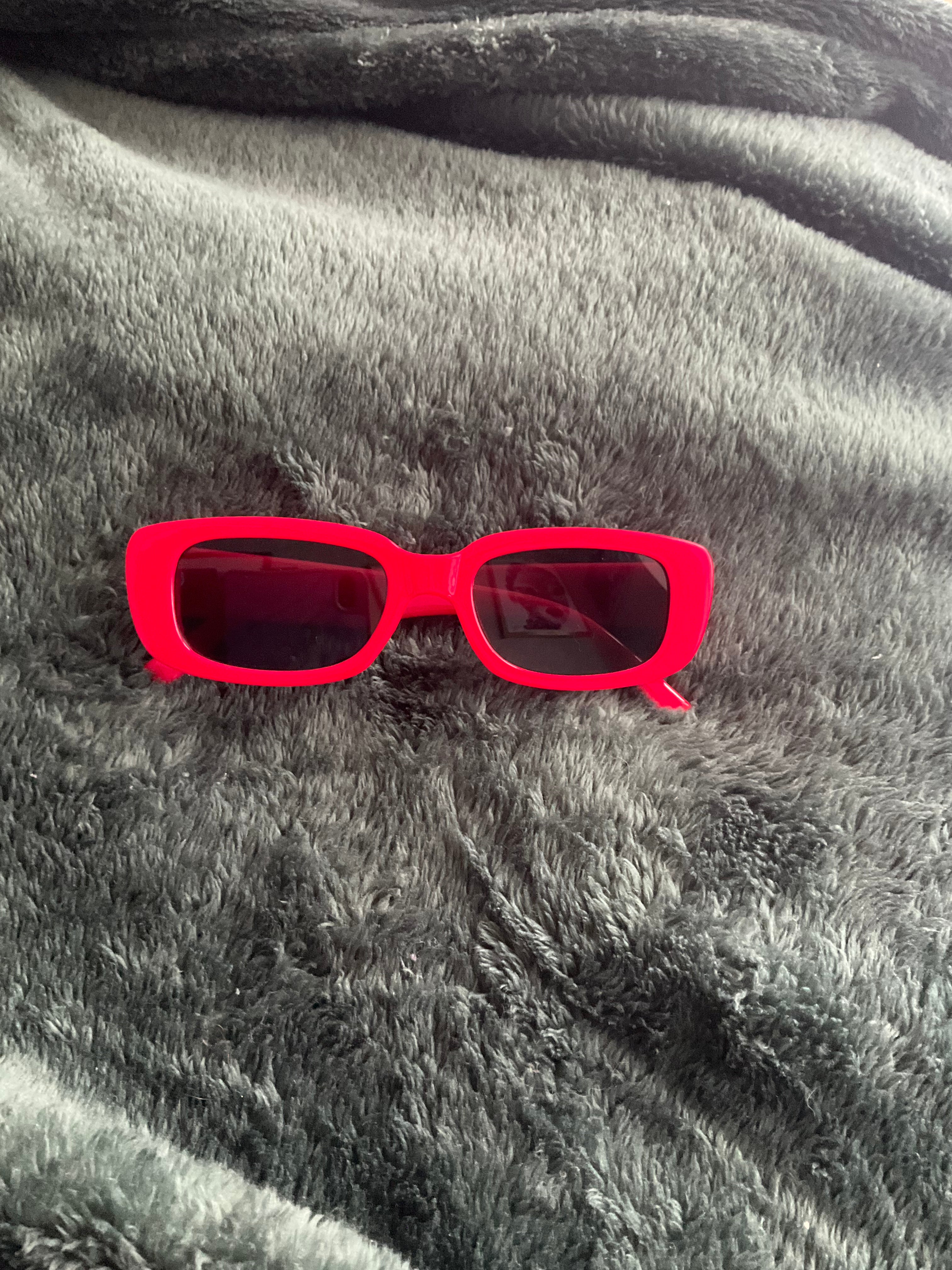 Red Frames with Dark Lens Sunglasses