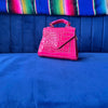 Hot Pink Mini Alligator Purse