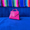 Load image into Gallery viewer, Hot Pink Mini Alligator Purse