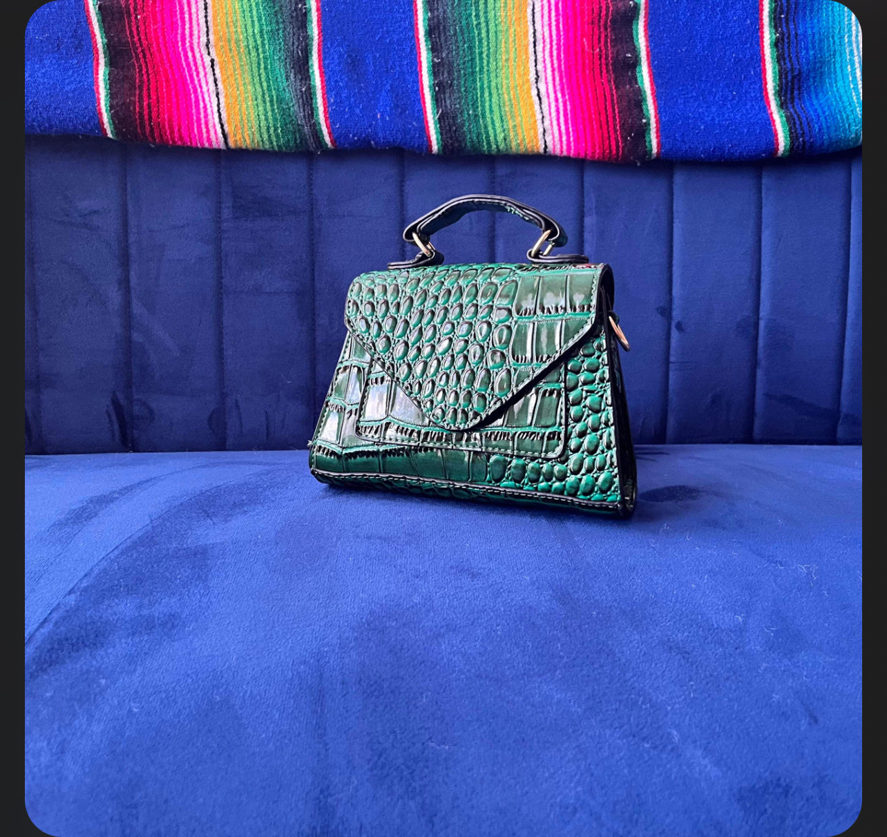 Hunter Green Mini Alligator Purse