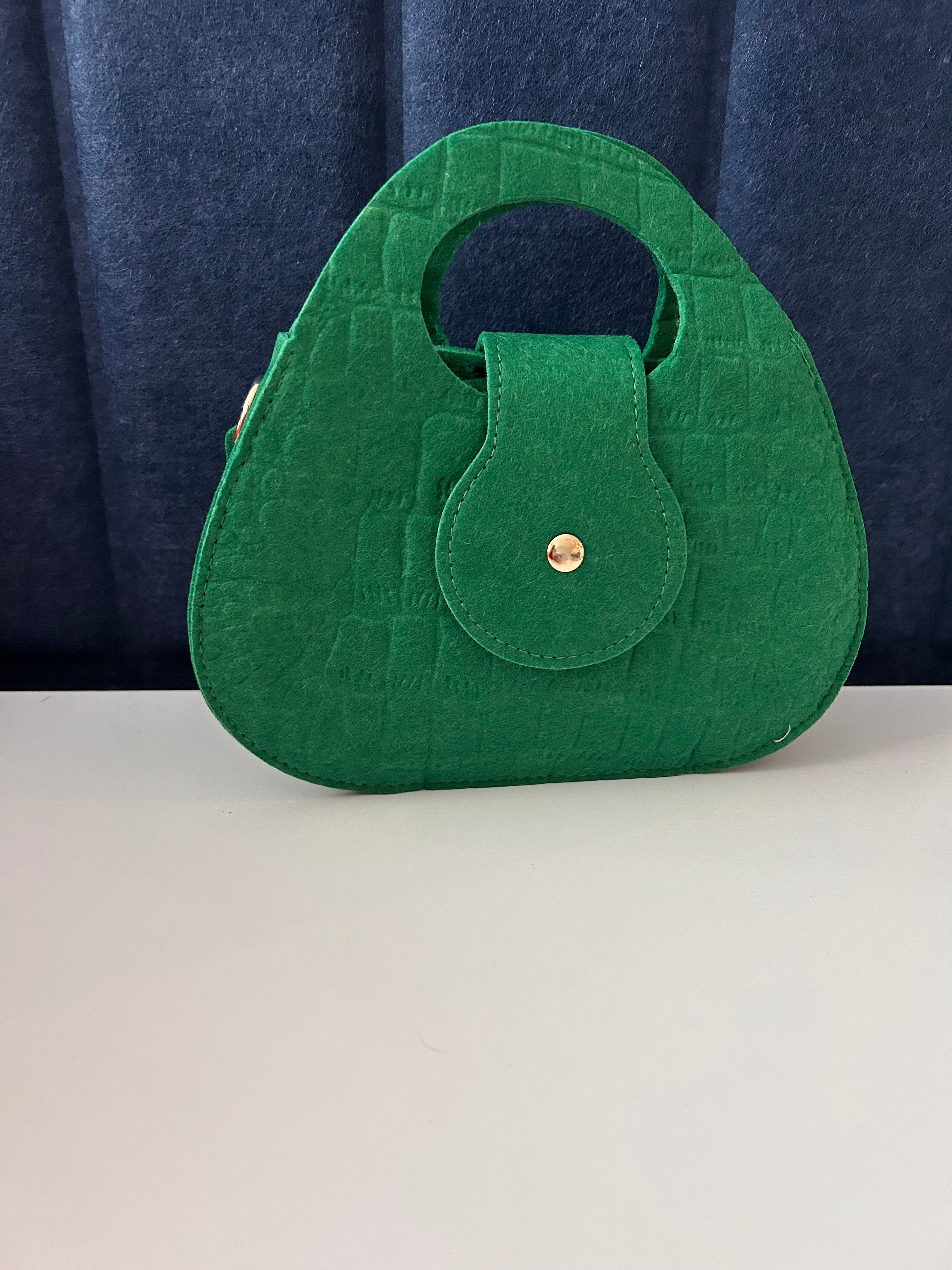 Felt Alligator Purse